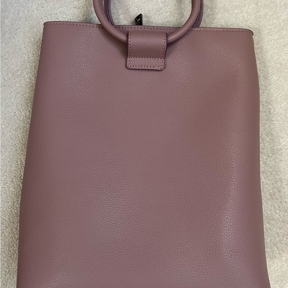 Loop handle, vegan, mauve bag - Picture 3 of 3
